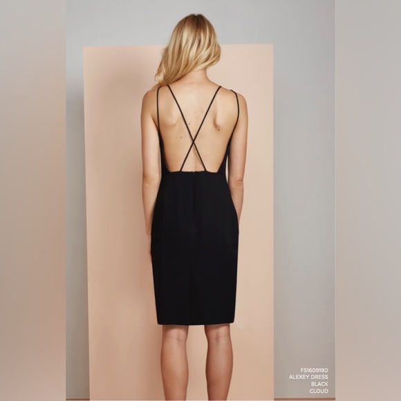 Finders Keepers Sleek Black Asymmetrical Dress - Picture 2 of 8